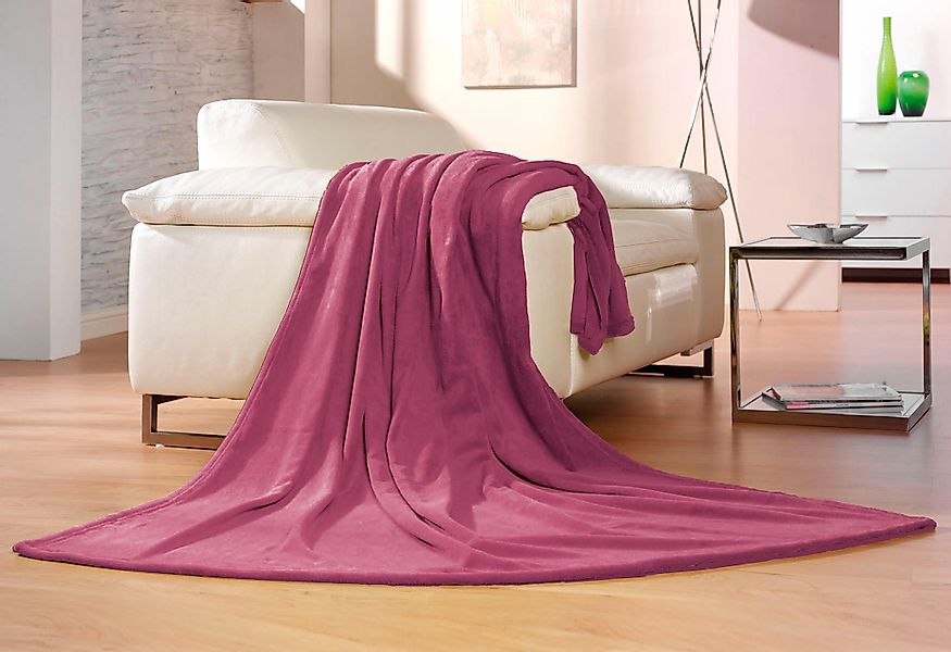 Wohndecke Memphis, Gözze, in tollen Unifarben, günstig online kaufen