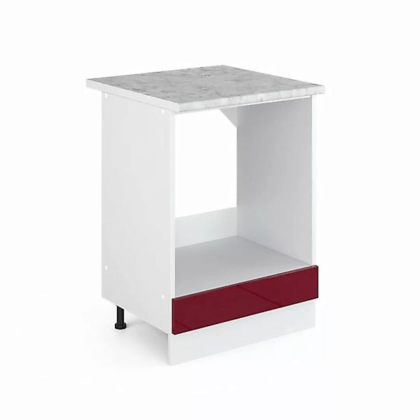 Vicco Herdumbauschrank Küchenunterschrank Arbeitsplatte R-Line 60 cm Weiß B günstig online kaufen