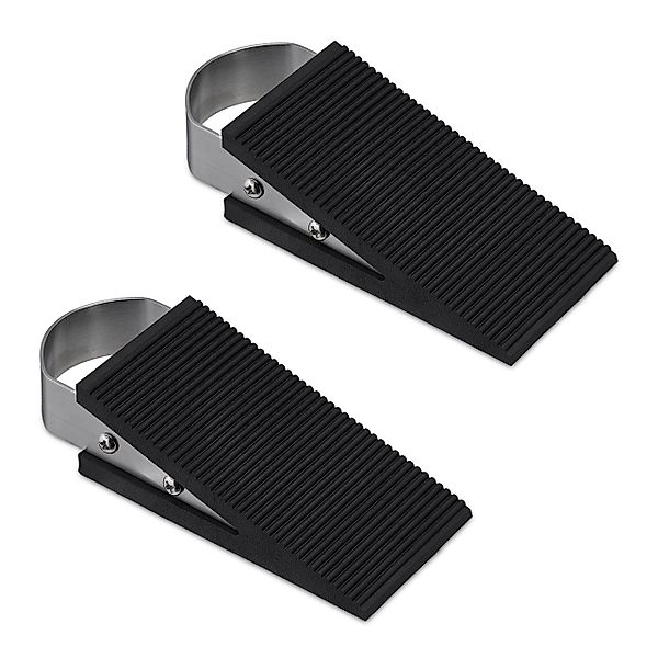 relaxdays Türstopper 2er Set Türkeil Gummi günstig online kaufen