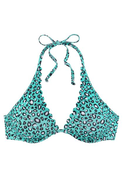LASCANA Bügel-Bikini-Top Mae, farbenfroher Animalprint, herausnehmbare günstig online kaufen