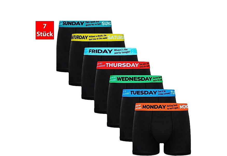 TEXEMP Boxershorts 7er Pack Herren Boxershorts Short Boxer Unterwäsche Unte günstig online kaufen