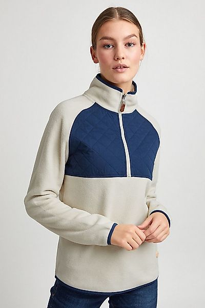 OXMO Sweatshirt OXMalita Fleece Troyer mit Stepp-Detail günstig online kaufen