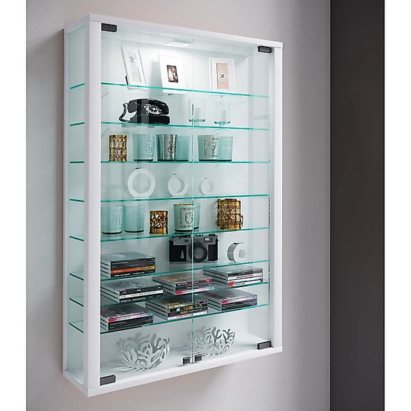 ebuy24 Vitrosa Mini Vitrinenschrank Wandhängend mit 2 Glastüren und Licht W günstig online kaufen