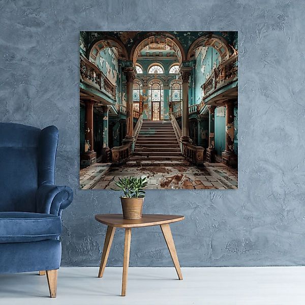 queence Acrylglasbild »Verlassener Eingang« Architektonische Elemente   Ele günstig online kaufen