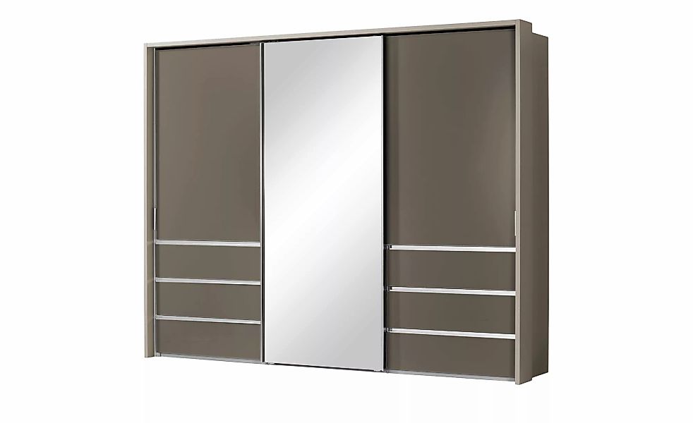 Schwebetürenschrank  3-türig  Mitta ¦ braun ¦ Maße (cm): B: 260 H: 220 T: 6 günstig online kaufen