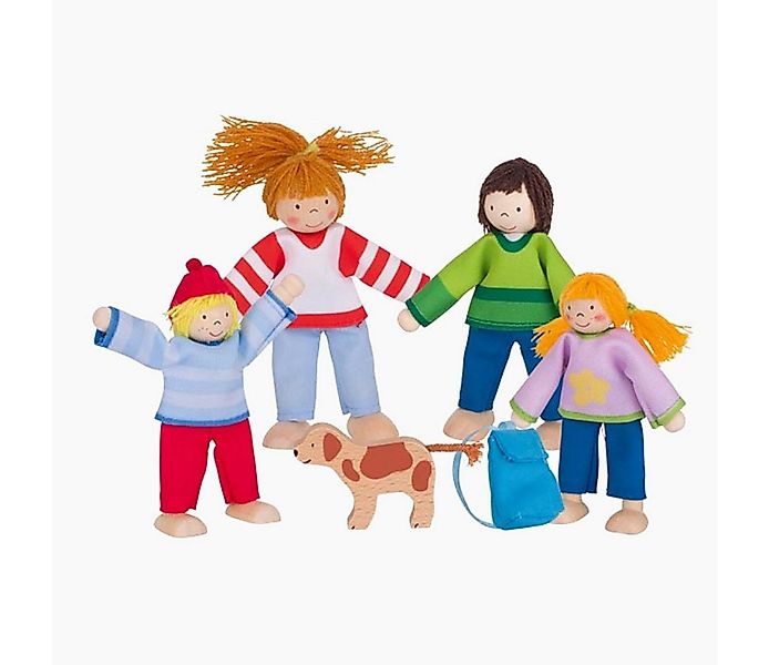 goki Biegepuppe Biegepuppen Camping Familie für Puppenhaus (Spar-Set, 5-tlg günstig online kaufen