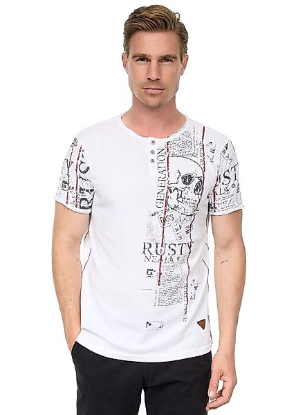 Rusty Neal T-Shirt im Used-Look mit günstig online kaufen