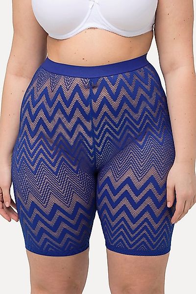 Ulla Popken Feinstrumpfhose Strumpf-Radler Zackenmuster Oberschenkel-Schutz günstig online kaufen