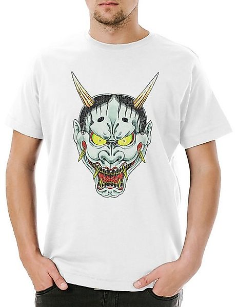 Urban Backwoods Print-Shirt Oni Mask II Herren T-Shirt Samurai Warrior Way günstig online kaufen