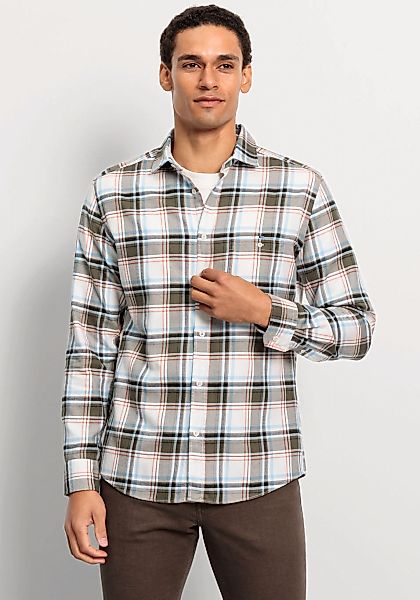 OLYMP Langarmhemd "Casual" im Karodessin, Brusttasche mit Knopf günstig online kaufen