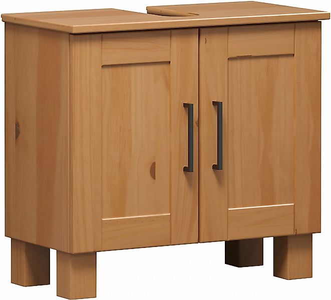 welltime Waschbeckenunterschrank "Ulea" 1 Stk. tlg. Waschtisch aus Massivho günstig online kaufen