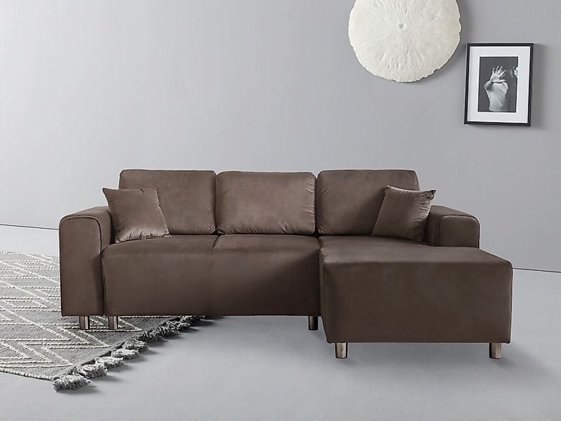 Home affaire Ecksofa "Györ", L-Form, wahlweise mit Bettfunktion und Bettkas günstig online kaufen
