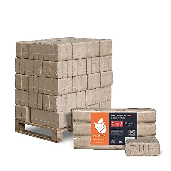 HEIZFUXX Holzbriketts RUF Original Red, 300 kg, (Palette, 30-St) günstig online kaufen
