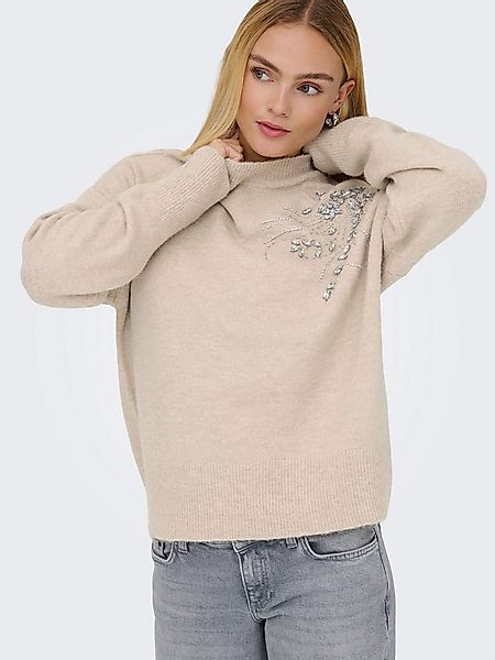ONLY Strickpullover ONLRIVA LS HIGH NECK EMB PULLOVER EX KNT günstig online kaufen