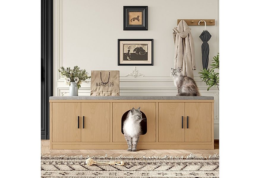 i@home Katzentoilette Katzenmöbel, Tierhaus, Katzentoilettenschrank, Tierto günstig online kaufen