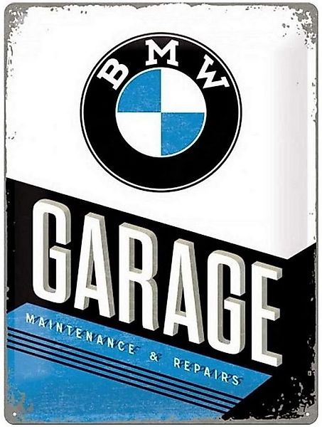 Nostalgic-Art Metallschild Blechschild 30 x 40 cm - BMW - BMW Garage günstig online kaufen