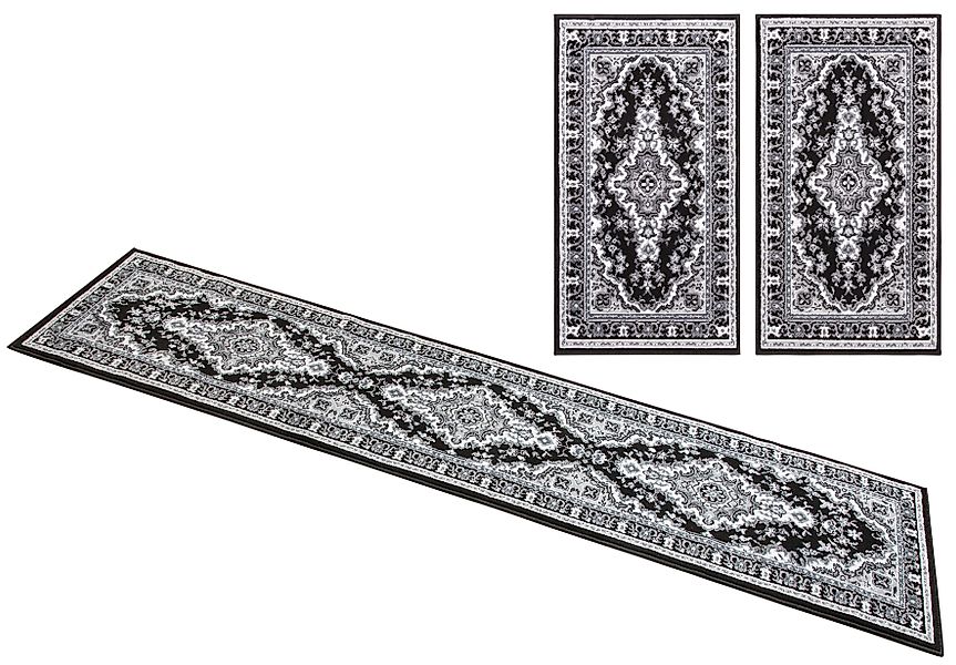 my home Bettumrandung »Oriental, Made in Belgium«, (3 tlg.), Läufer-Set, Ku günstig online kaufen