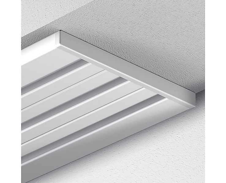 Garduna Gardinenschiene Wendeschiene, 3-/4-läufig, weiß, gebohrt günstig online kaufen