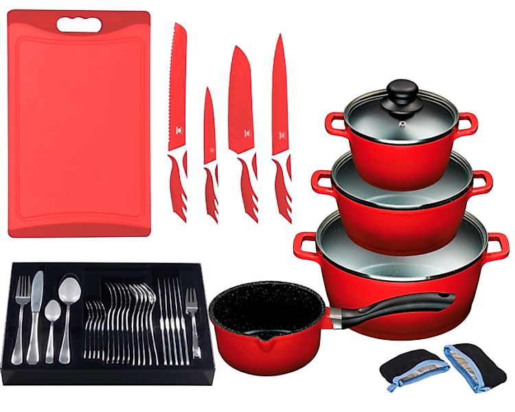 KING Topf-Set »»ALUGUSS« Aluminiumguss, Induktion, Antihaftbeschichtung« Al günstig online kaufen