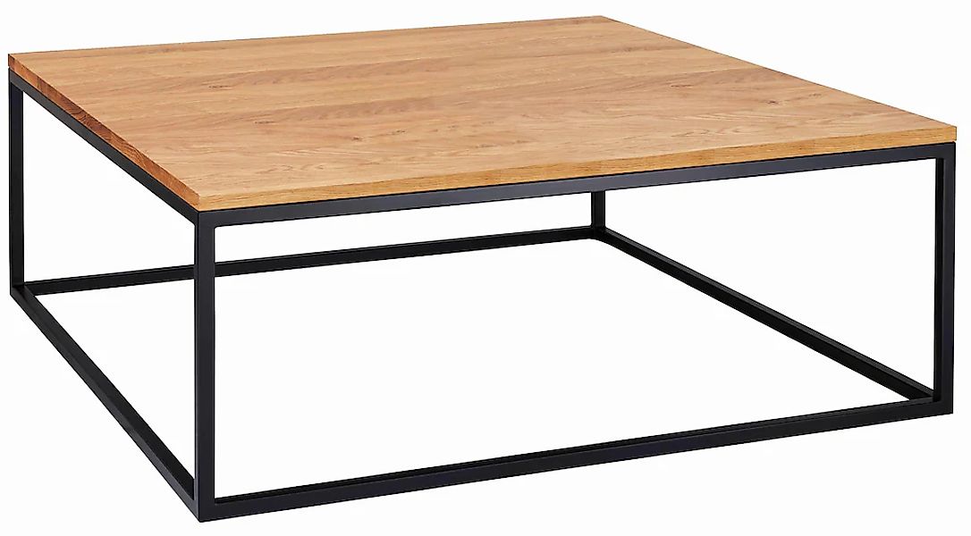 Home affaire Couchtisch "Voorst" aus massiver Eiche und Metallgestell günstig online kaufen