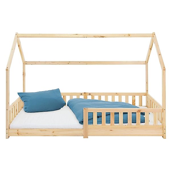 ML-DESIGN Spielbett Hausbett Kinderbett inkl. Lattenrost kreativ Bodenbett günstig online kaufen