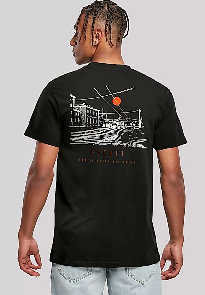 F4NT4STIC T-Shirt "Escape Discover the World Town Train Station", Premium Q günstig online kaufen