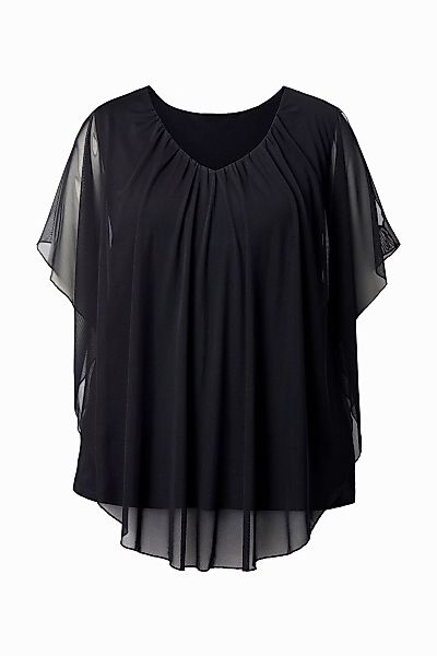 MIAMODA Druckbluse Mesh-Blusenshirt Schulter CutOut günstig online kaufen