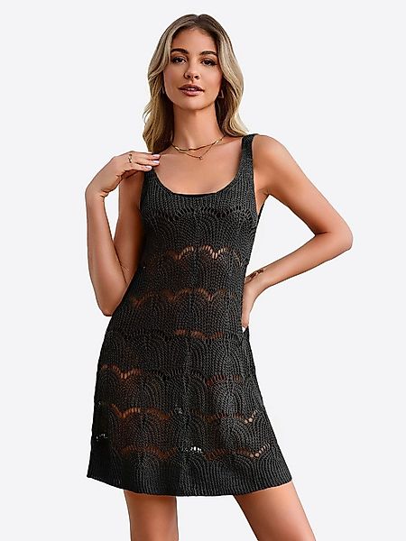 Imily Bela Strandkleid Damen Häkelstrick Beach Bikini Cover-Up Strandüberwu günstig online kaufen