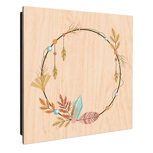 Banjado Großer Schlüsselkasten Holz 30x30cm Schwarz Scharnier Links 50 Hake günstig online kaufen