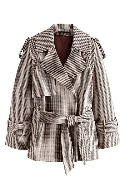 Next Trenchcoat Kurzer Trenchcoat in Wickeloptik, günstig online kaufen