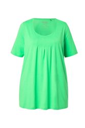 Ulla Popken T-Shirt T-Shirt Zierfalten A-Linie günstig online kaufen
