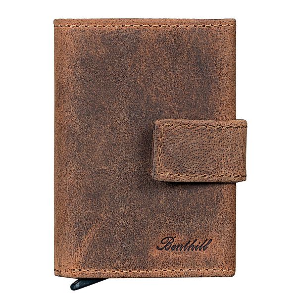 Benthill Geldbörse Herren Echt Leder RFID Slim Klein Smart Wallet Kartenetu günstig online kaufen