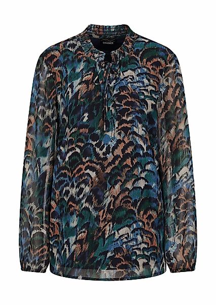 GOLDNER Schlupfbluse "Kurzgröße Leichte Jersey-Druckbluse, Langarm" Semitra günstig online kaufen