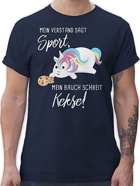Shirtracer T-Shirt Mein Bauch schreit Kekse! günstig online kaufen