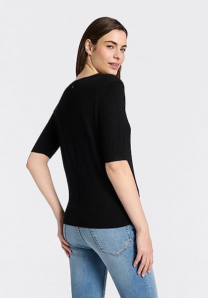 BOSS ORANGE Kurzarmpullover Fiaffu Premium Damenmode mit Lochmuster, Kaschm günstig online kaufen