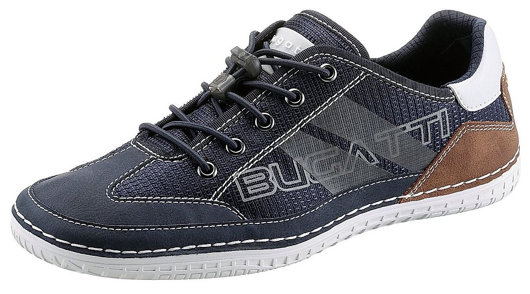 bugatti Slip-On Sneaker, Freizeitschuh, Halbschuh, Slipper mit Kontrastnäht günstig online kaufen