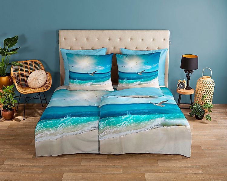 good morning Wendebettwäsche "Sealife" 3 Stk. tlg. 100% Baumwolle, 135x200, günstig online kaufen