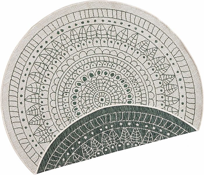NORTHRUGS Teppich »Porto Wendeteppich«, rund, 5 mm Höhe, In-& Outdoor, Wett günstig online kaufen