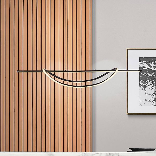 LED-Hängeleuchte Ambar, Metall, schwarz, 4.000 K günstig online kaufen
