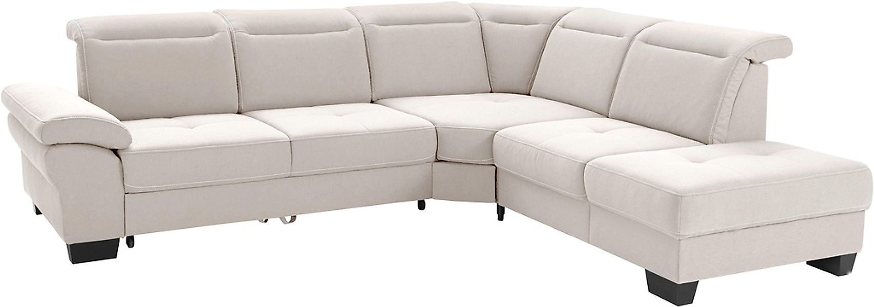 Places of Style Ecksofa »Cornwall L-Form«, incl. Sitztiefenverstellung, mit günstig online kaufen