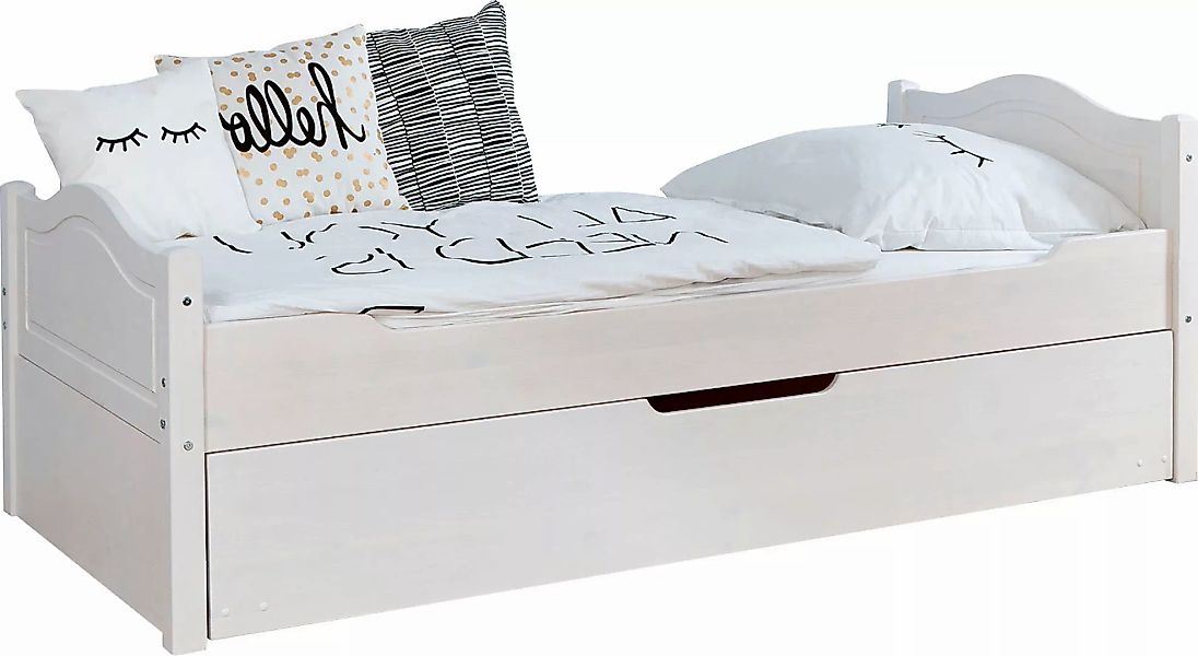 Ticaa Jugendbett "Leni", Einzelbett, inkl. Zusatzbett und Rollrost günstig online kaufen