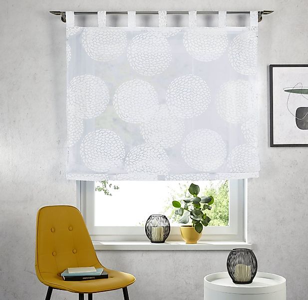 OTTO home Raffrollo Belem, mit Schlaufen, Transparent, Voile, Polyester günstig online kaufen