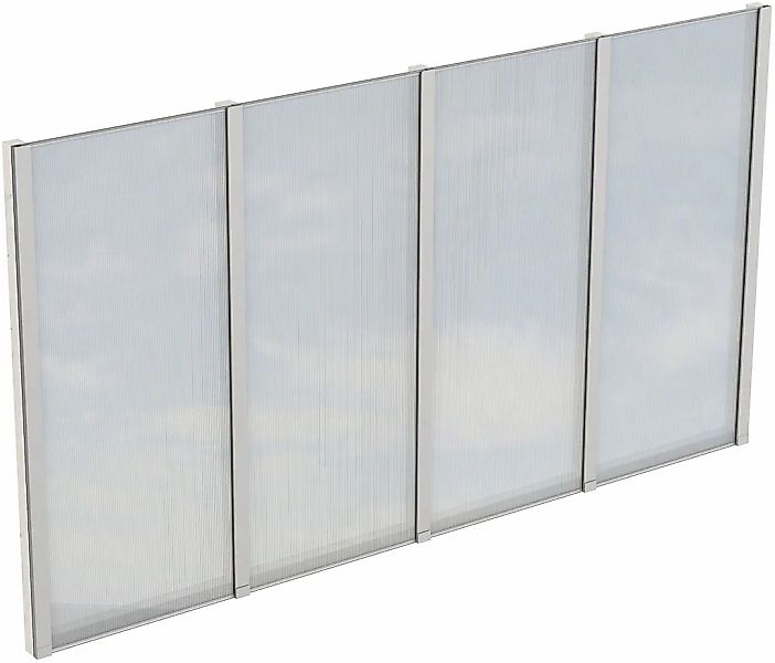 Skanholz Carport-Seitenwand m. Polycarbonat, freistehend günstig online kaufen