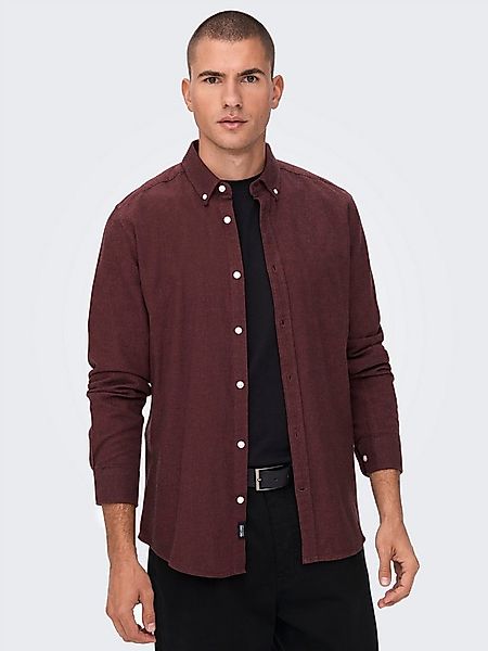 ONLY & SONS Langarmhemd ONSNIKOLA LS MELANGE SHIRT OTL günstig online kaufen