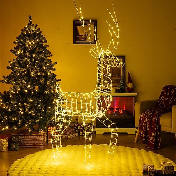 COSTWAY Weihnachtsfigur (1 St), LED Rentier, günstig online kaufen