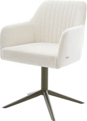 DELIFE Polsterstuhl Greg-Flex, Fußkreuz Effektfinish Titan günstig online kaufen