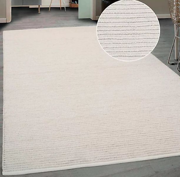 andas Teppich »Kreta, mit Wolle, handgewebt, mit Naturfaser«, rechteckig günstig online kaufen