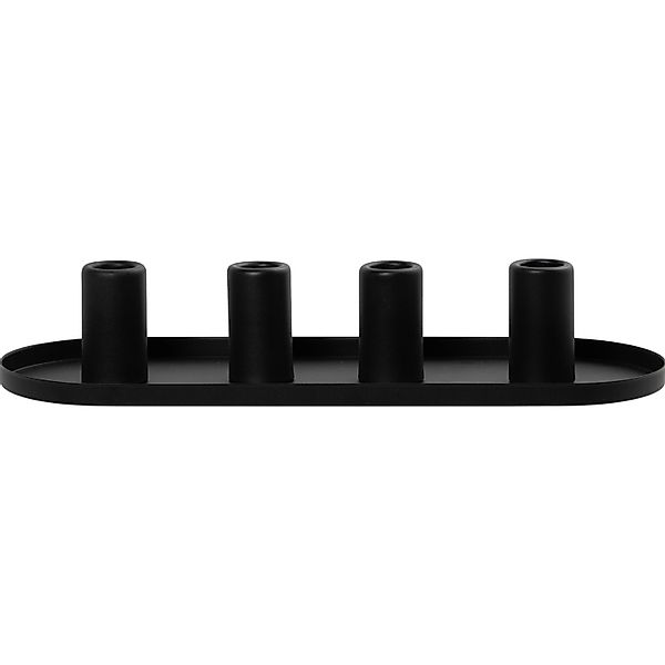 Kerzenhalter Eisen 34 cm x 11,5 cm x 6 cm Schwarz günstig online kaufen
