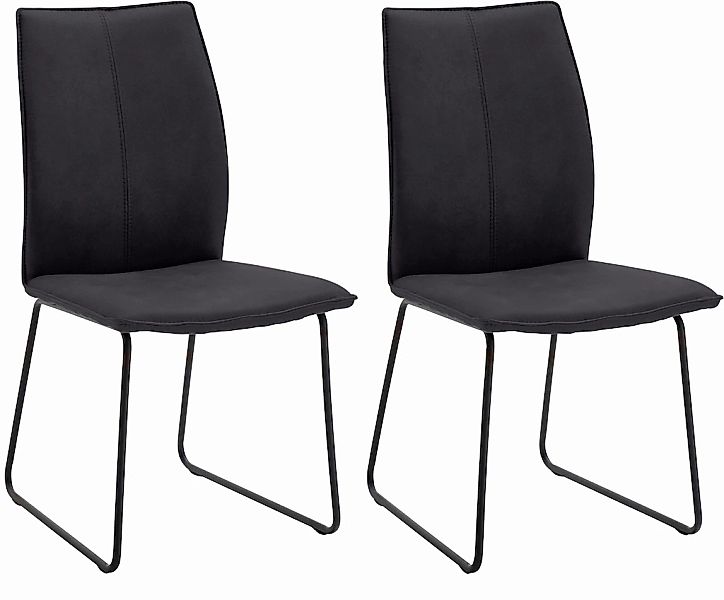 NIEHOFF SITZMÖBEL Polsterstuhl "Capri" (Set) 2 Stk.Kufengestell aus Eisen, günstig online kaufen