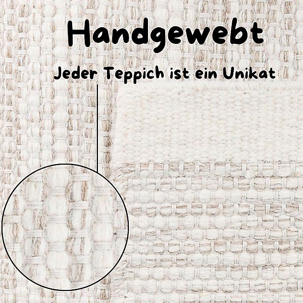 my home Wollteppich »Wolltraum Passion«, rechteckig, 10 mm Höhe, Wendeteppi günstig online kaufen